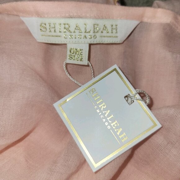 Shiraleah Chicago Women's Soft Pink Cover Up Beach Cruise Vacation Cotton OSFM - Picture 5 of 8